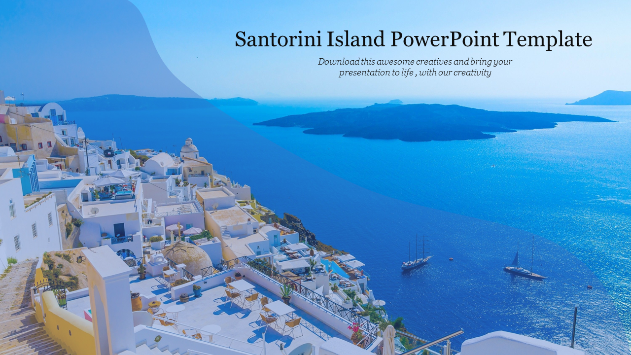 Santorini Island PowerPoint Template 